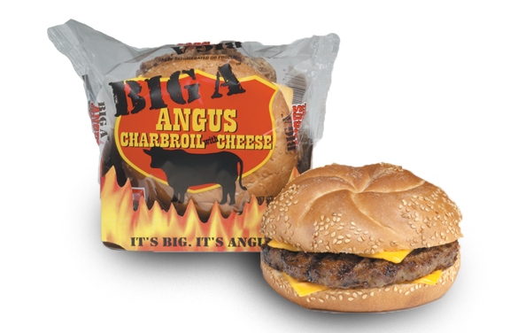 BIG AZ ANGUS CHARBROIL WITH CHEESE